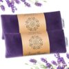 Hihealer Lavender Eye Pillow, Weighted Mask for Sleep, Yoga, Meditation, Aromatherapy Moist Heat Mask Relaxation Gifts for Women and Moms (Purple)