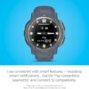 Garmin Instinct Crossover, Rugged Hybrid Smartwatch, Analog Hands and Digital Display, Blue Granite