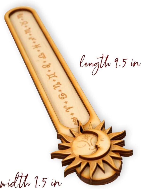 Incense Holder, Ash Catcher, Meditation Accessories, Spiritual Ornaments, Enhance Meditation Yoga Meditation Spa Room Decoration(Sun & Moon)