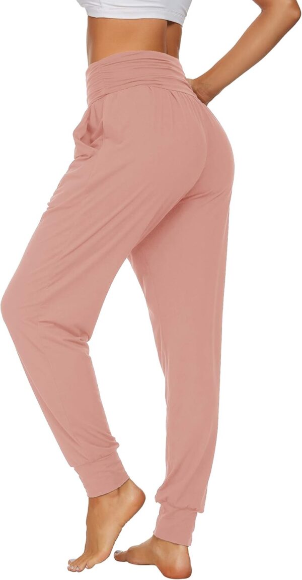 UEU Women's Cozy Yoga Joggers Pants Loose Workout Sweatpants Comfy Lounge Pants with Pockets