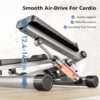 DUMOS Steppers for Exercise at Home, Mini Stair Stepper with Resistance Bands, Portable Full Body Workout Stepper Machine Adjustable Foot Twist Stepper for Fitness
