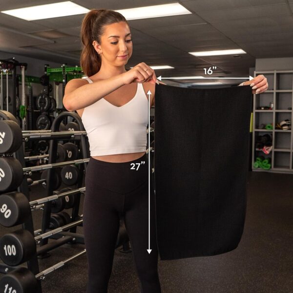 S&T INC. Microfiber Sweat Towel for Gym, Yoga Towel for Home Gym, Workout Towels for Gym Bag, 16 Inch x 27 Inch, 6 Pack