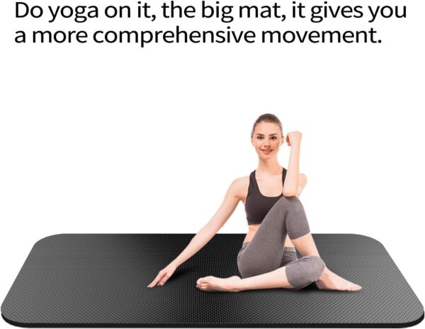 71UUO5uaC-L._AC_SL1500_.jpg Large Exercise Mat,Exercise Equipment Mat,Treadmill Mat, Exercise Bike Mat, Workout Mats for Home Gym Mats Gym Flooring Rubber Workout Mat Fitness Mat Large Yoga Mat Cardio Mat for Weightlifting, Jump Rope, Non-slipping