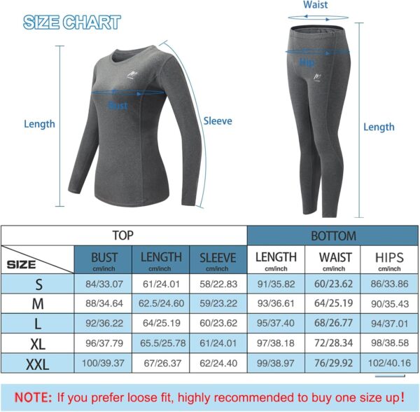 71UVem8vYUL._AC_SL1500_.jpg Thermal Underwear for Women, Winter Warm Base Layer Compression Set, Fleece Lined Long Johns Running Skiing