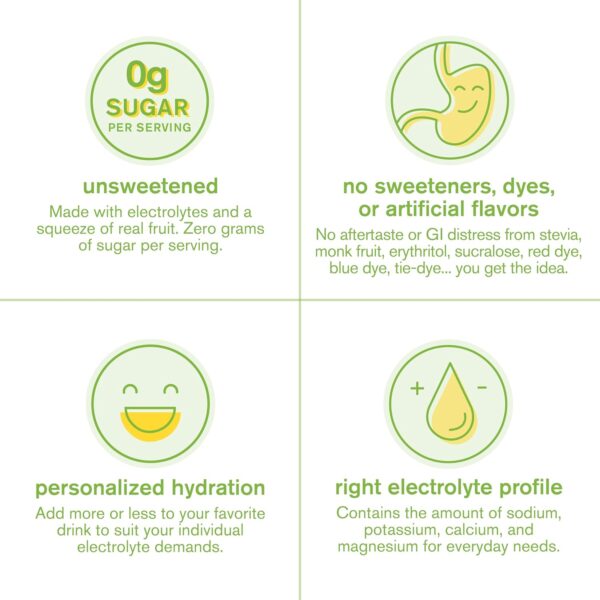 Skratch Labs Unsweetened Electrolyte Powder - Everyday Hydration - Sport Drink Mix - Sugar Free - Electrolytes Booster- Lemon + Lime - 30 Servings - Keto, Paleo, Vegan, Non-GMO