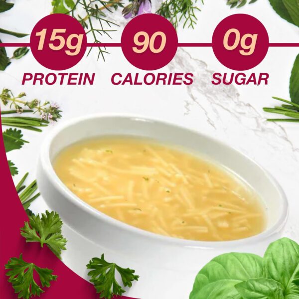 ProtiDIET Chicken Noodle Soup (7 Pouches), High Protein, Delicious Chicken Noodle Soup Mix, No Sugar Meal Replacement, No Trans Fat, 15G Protein, 90 Calories 6.2 oz