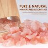 SALKING 2-in-1 Ultrasonic Essential Oil Diffuser & Himalayan Salt Lamp, Aromatherapy Diffuser Cool Mist Humidifier with Auto Off Function, 100% Pure Himalayan Pink Salt Rock, 150ml (Wooden Grain)
