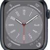 Apple Watch Series 8 [GPS + Cellular, 45mm] - Midnight Aluminum Case with Midnight Sport Band, M/L (Renewed)