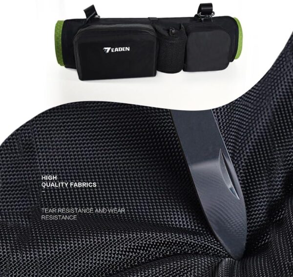 Yoga Mat Bag - Waterproof, Multi Pockets, Adjustable Strap, Fit for 1/4" 1/3" 1/2" Thick Yoga Mat, Storage for Most Yoga Accessories - Perfect Tote Carrier for Yoga, Gym, Travel