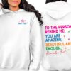 You Matter Front And Back Sweatshirt or Hoodie,Inspirational Hoodie,Aesthetic Be Kind,Mental Health,Tomorrow Needs You,Dear Person Behind Me (L, Sport Gray)