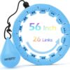 71V4-qcaoTL._AC_SL1500_.jpg Weighted Hula Circle with 26 Links(56 Inch) for Adults Weight Loss, Infinity Fitness Hoop Plus Size, for Women Smart Exercise Equipment