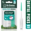 Original Dental Picks Mint Soft Rubberized Tooth Picks Easy to Use Brush Picks 100Ct/Pack, 2 Packs (200Ct)
