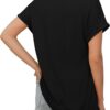XIEERDUO Womens Summer Tops Short Sleeve Shirts Casual V Neck T Shirt Loose Fit Comfy