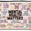 Mental Health Gifts Makeup Bag Positive Affirmations Mental Health Awareness Inspirational Gifts for Women Female Friend Coworker Birthday Friendship Mothers Day Nurse Day Travel Toiletry Bag