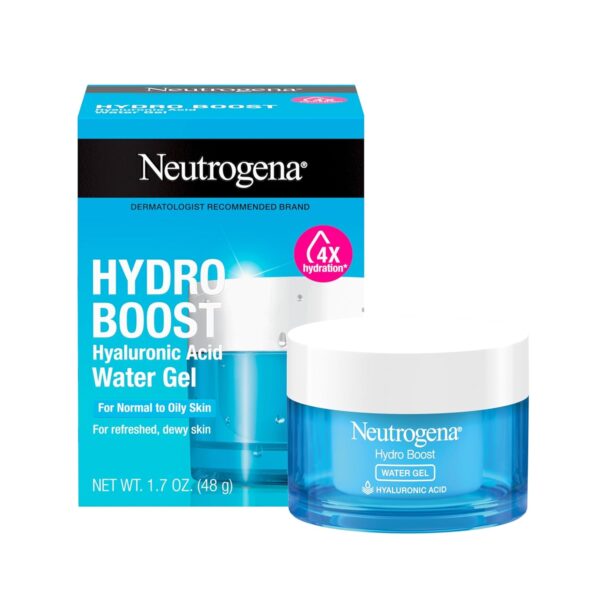 Neutrogena Hydro Boost Water Gel with Signature Fragrance, Hyaluronic Acid Facial Moisturizer for Normal to Oily, Combination Skin, Delivers hydration for Refreshed, Dewy Skin, 1.7 oz