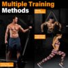 Heavy Resistance Bands for Working Out, 300LBS Exercise Bands with Handles, Workout Bands for Men, Weight Fitness Bands Set for Muscle Training, Strength, Slim, Yoga, Home Gym Equipment