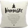 Mancheng-zi Meditation Pillow, Yoga Pillow Covers 18x18,Zen Decor,Meditation Decor,Meditation Room Decor,Yoga Gifts,Yoga Gifts for Women,Namaste Decor,Yoga Decor,Reiki Decor