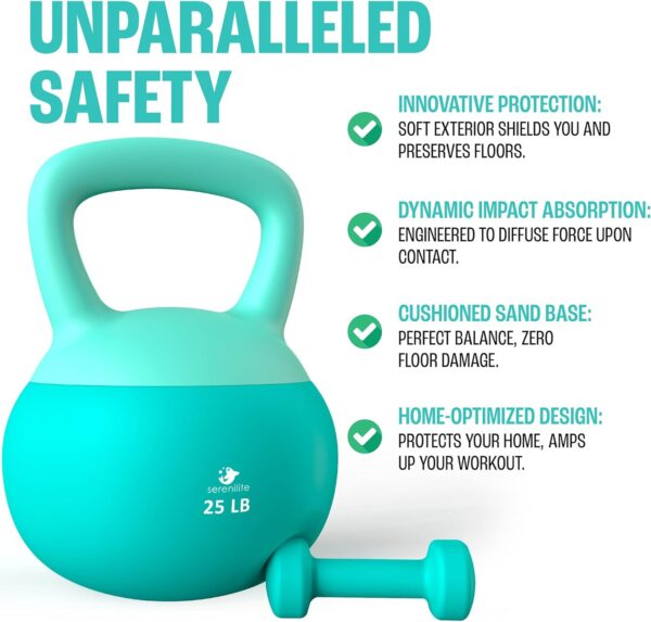 Soft Kettlebells, Serenilite Kettlebell Sets, Kettle Bell Sets for Women & Men, Safe Strength Training Kettlebells, Kettlebell Weights for Home Workouts & More.