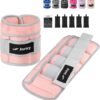 Adjustable Ankle Weights for Women Men 1 Pair 2 4 6 8 10 LBS Leg Weights Hand Arm Wrist Weights with Removable Weight, 1-5 LB Each Ankle Strength Training Weight for Physical Therapy Gym Fitness Walking Running