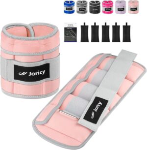 Adjustable Ankle Weights for Women Men 1 Pair 2 4 6 8 10 LBS Leg Weights Hand Arm Wrist Weights with Removable Weight, 1-5 LB Each Ankle Strength Training Weight for Physical Therapy Gym Fitness Walking Running