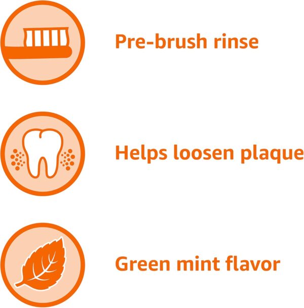 Amazon Basics Pre-Brush Dental Rinse, Green Mint, 24 Fluid Ounces, 1-Pack (Previously Solimo)