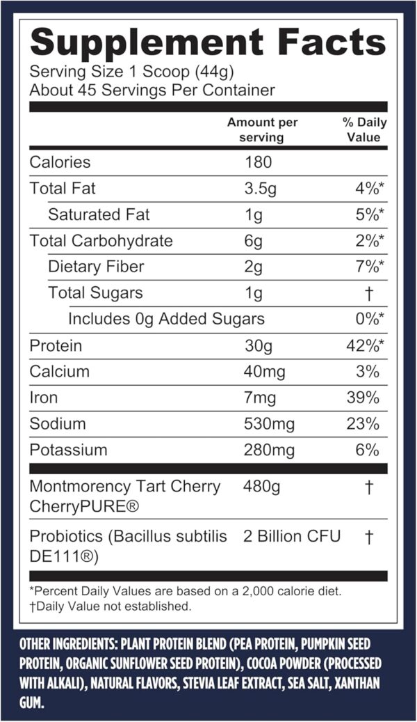 Vega Sport Premium Vegan Protein Powder Chocolate(45 Servings) 30g Plant Based Protein,5g BCAAs,Dairy Free,Gluten Free,Non GMO,Pea Protein for Women and Men,4lbs 5.9Oz(Packaging May Vary)