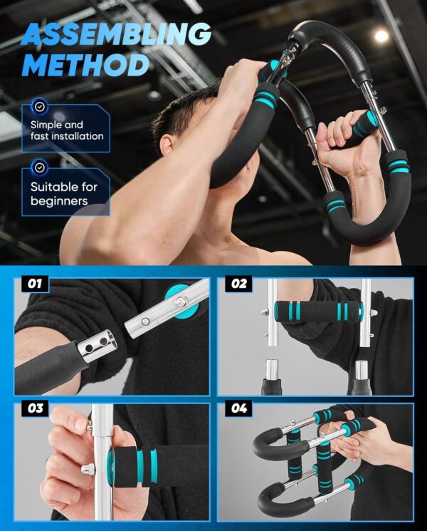 Saker Twister Arm Trainer,Home Workout Equipment,Upper Body Strength Training Machine,Detachable Design,Fitness Anywhere