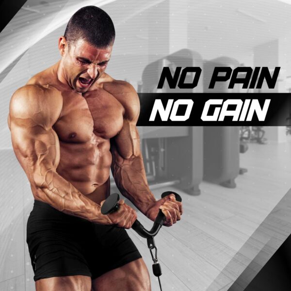 Yes4All Cable Machine Attachment, Tricep Straight Bar, V Bar, LAT Pulldown Attachments/Accessories Load 880lbs for Home Gym
