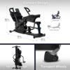 Teeter Power10 Rower with 2-Way Magnetic Resistance Elliptical Motion - Indoor Rowing Machine w/Bluetooth HRM Connectivity, Teeter Move App - Free Classes & Coaching
