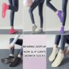 SkiBeaut Yoga Grips Non Slip Socks Pilates Anti Skid Sticky Grippers Ballet Barre Socks for Women 3 Pairs