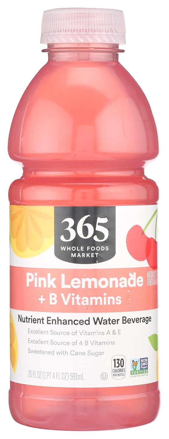 365 By Whole Foods Market, Water Nutrient Pink Lemonade B Vitamins, 20 Fl Oz