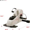 Sunny Health & Fitness Dual Function Under Desk Pedal Exerciser, Portable Indoor Cardio Mini Bike at Home, Arm/Leg Cycle for Seniors, Optional Magnetic, Motorized & Free SunnyFit App Bluetooth Connect