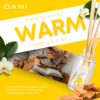 Natural Reed Diffuser Set by DANI Naturals - Warm Sandalwood Vanilla Scent - Aromatherapy Essentials Oils - Alcohol Free - 10 Diffuser Sticks - 3.5 Ounce Glass Bottle