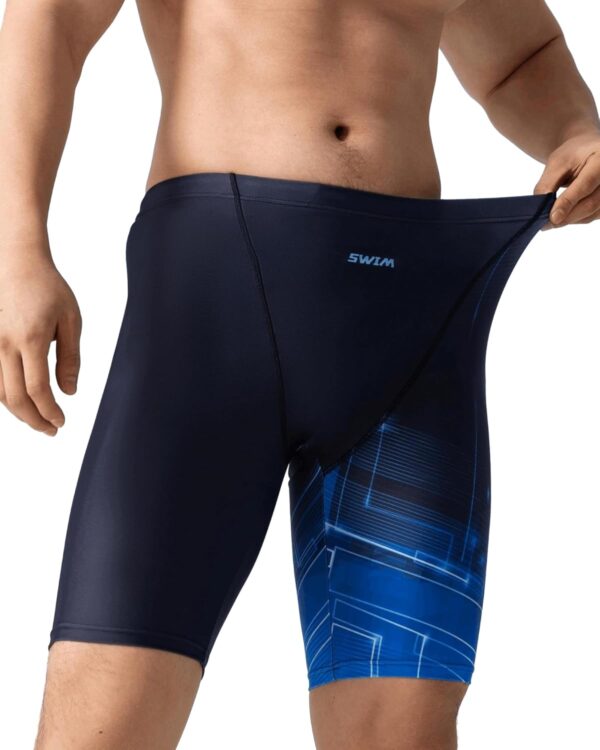 361° Swim Jammers for Men, Pro Racing Training Swimsuit, Chlorine Resistant Endurance Mens Swim Suit Swimwear Tech Pant