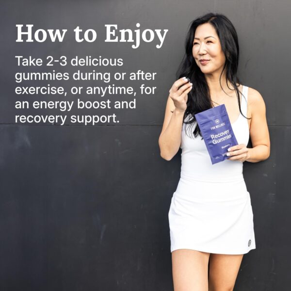 Electrolyte Recovery Gummies™ Blueberry Flavor Hydration Gummies with VitaBlue® Blueberries & Electrolytes - Exercise Recovery, Energy Boost, Replenishment & Antioxidants Non-GMO, Vegan, Gluten-Free