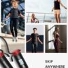 RENPHO Cordless Jump Rope, Weighted Jump Rope with Counter, Jump Ropes for Fitness, Smart Skipping Rope for Crossfit, Gym, Burn Calorie, APP Data Analysis, at-Home-Workout for Women Men Adult Kids
