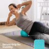 Trideer Pilates Ball 9 Inch Core Ball, Small Exercise Ball with Exercise Guide Barre Ball Mini Yoga Ball for Pilates, Yoga, Core Training, Physical Therapy, Balance, Stability, Stretching