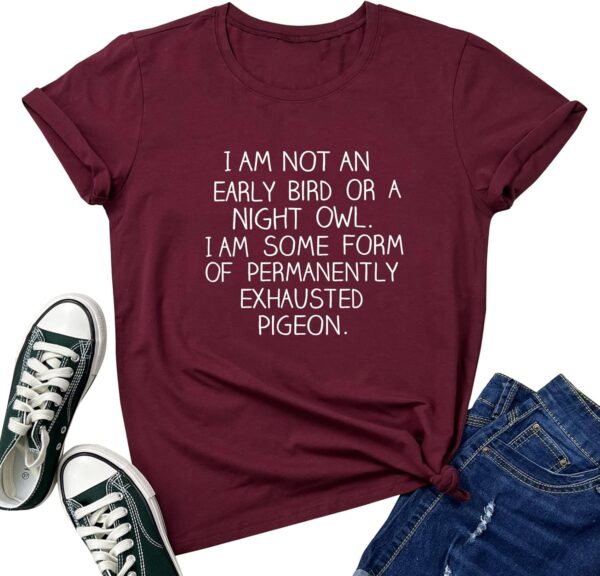 ROSEPARK Women I AM NOT Cute Graphic T-Shirts Teen Girls Funny Tees