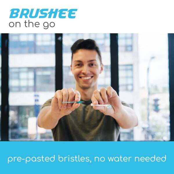 The Evolution of Oral Care | Prepasted On-The-Go Whitening Toothbrushes | 4-in-1 (Paste + Brush + Floss + Pick) | Individually Wrapped | Disposable | Travel Toothbrushes - (36-Pack)