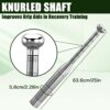 Adjustable Macebell Clubbell, 6-in-1 Premium Steel Indian Club, Strength Training Equipment for Full Body, Muscles, Shoulder, Grips & Forearms Workouts(6.5/9/11/13/15/17.5LBs)