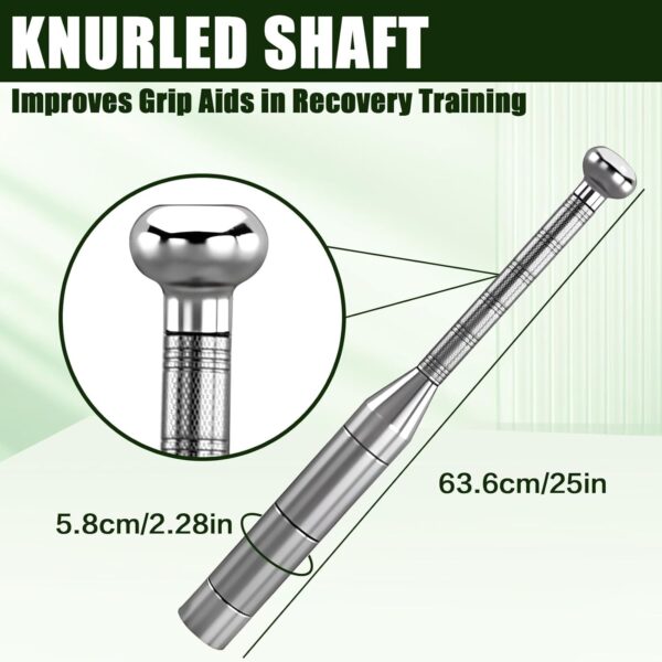 Adjustable Macebell Clubbell, 6-in-1 Premium Steel Indian Club, Strength Training Equipment for Full Body, Muscles, Shoulder, Grips & Forearms Workouts(6.5/9/11/13/15/17.5LBs)