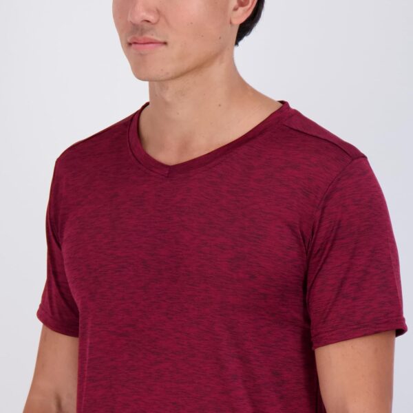 Real Essentials 5 Pack: Men’s V-Neck Dry-Fit Moisture Wicking Active Athletic Tech Performance T-Shirt