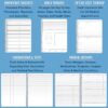 BookFactory Personal Medical Journal My Medical History Logbook Daily Medications Log Book Medicine, Treatment, Doctor Visit Tracking Records - Wire-O, 100 Pages 6" x 9" (JOU-100-69CW-PP-(Medical))
