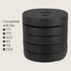 71WAntjcY8L._AC_SL1500_.jpg Inspire Fitness 50 lb Weight Stack Add-On - 50 Pound Weight Stack for Cable Weights - 50 lb Add on Weight Stack for Inspire Fitness Trainer - Home Gym Accessories