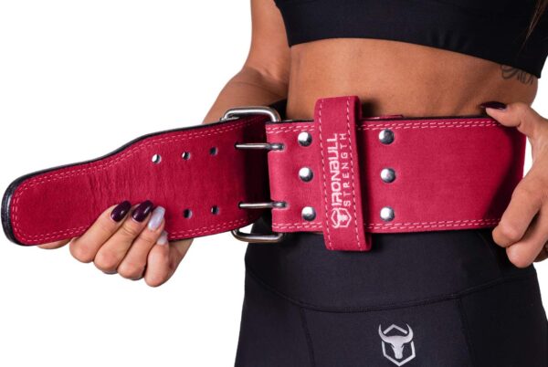 Powerlifting Belt - IPF Approved – Weight Lifting Belt 10mm - Prong Weightlifting Belt for Squats, Deadlift, and Bench Press – Lifting Belt Leather 4in for Men and Women – Back Brace for Gym, Workout, Strength Training, Strongmen & Power Lift