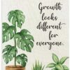 TLESKE Mental Health Poster Hanger Frame for Therapy Counseling Office, Motivational Inspirational Wall Art Decor for Classroom Nursery, Growth Looks Different for Everyone Canvas Poster Print 12x16in