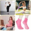 5 Pairs Yoga Socks with Grips for Women, Non Slip Socks for Women, Pilates Socks with Grips, Non Slip Pilates Grip Socks, Yoga Pilates Anti Skid Socks, Non Slip Barre Hospital Socks