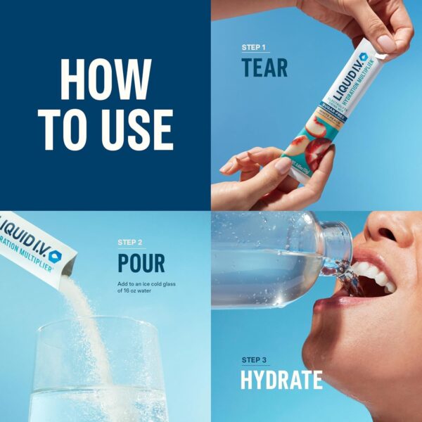 Liquid I.V.® Hydration Multiplier Sugar Free – Raspberry Lemonade | Electrolyte Powder Drink Mix | 1 Pack (14 Servings)