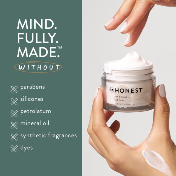 Honest Beauty Hydrogel Cream with Hyaluronic Acid, Jojoba, + Squalane | Oil Free, Lightweight, Moisturizing | EWG Verified, Vegan + Cruelty Free | 1.7 fl oz