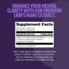 FreshCap Lions Mane Supplement Powder 14,000mg - Lions Mane Mushroom, Lions Mane Extract, Lion's Mane Mushroom, Mushroom Supplement for Focus & Memory, Organic Lions Mane Powder (60 Servings)
